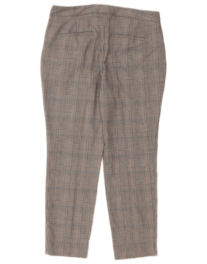 Pantaloni chino slim da donna Zara EU 40 medi W30 L27 grigio pied de poule