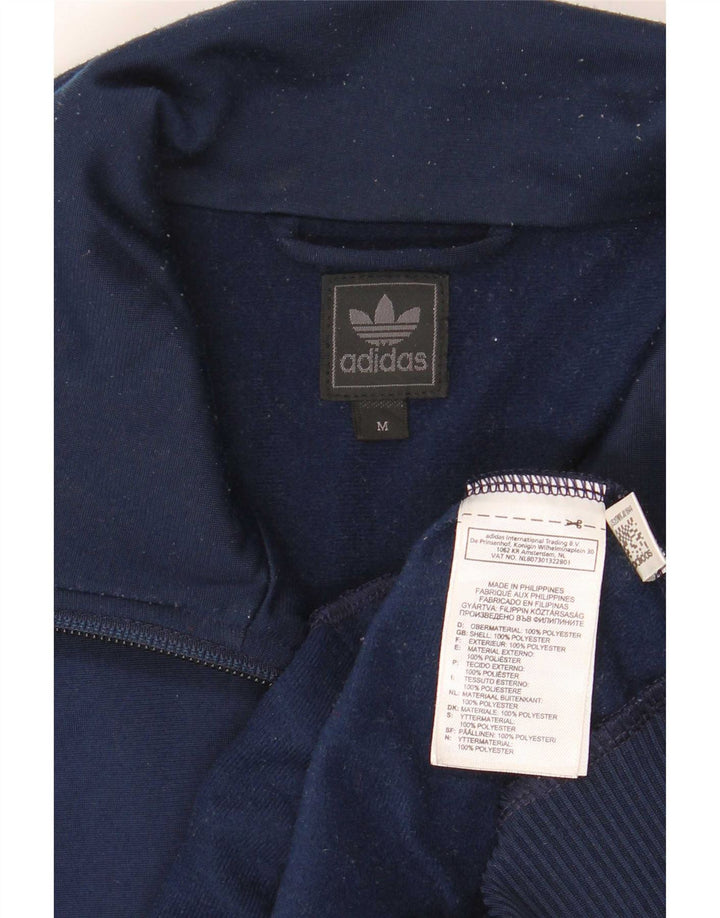 Giacca sportiva da uomo Adidas, giacca media, blu navy, in poliestere