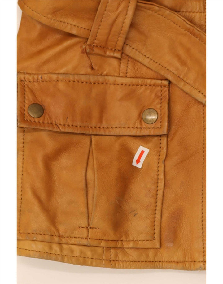 Giacca in pelle da donna Zara UK 18 XL Beige