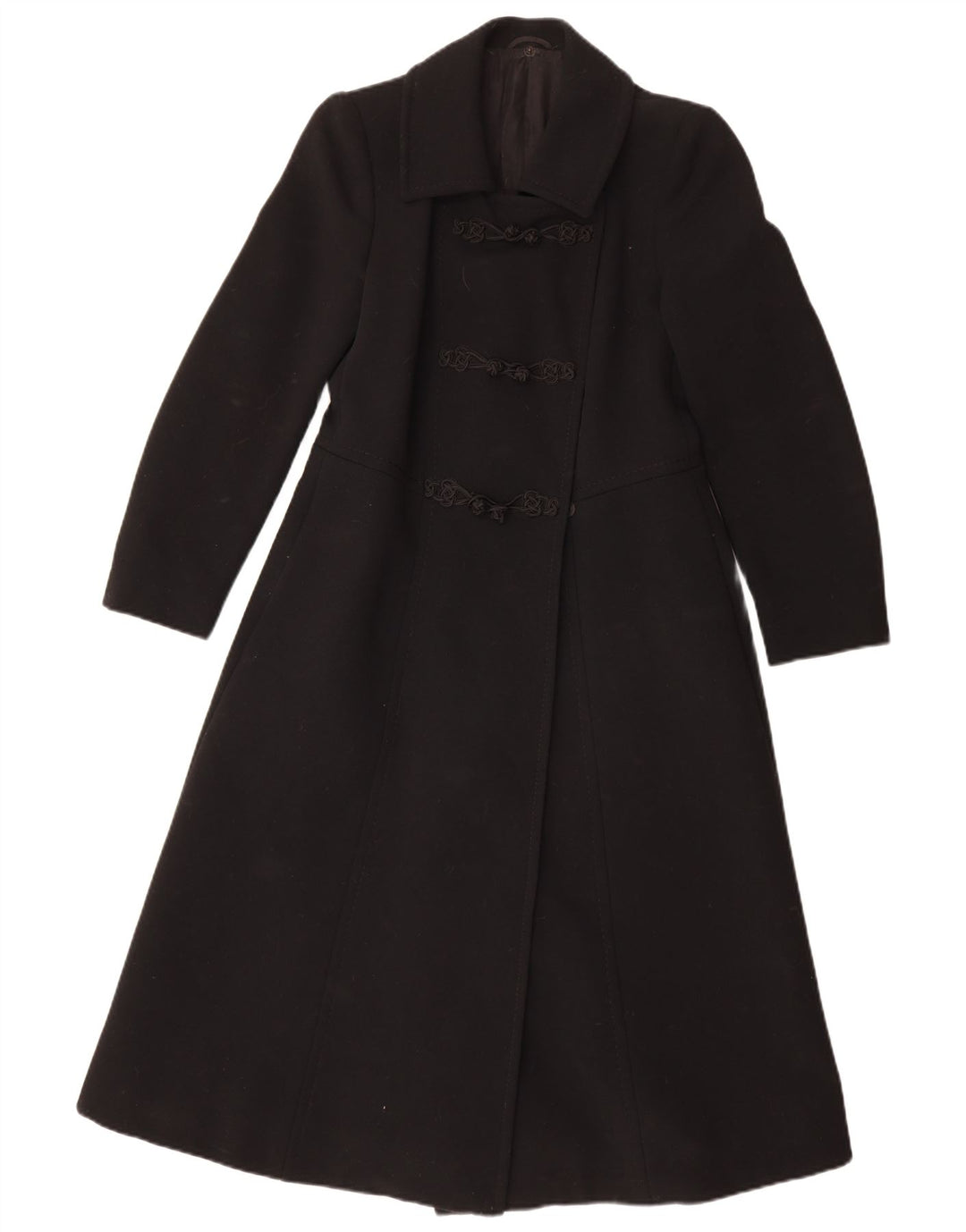 Cappotto vintage da donna UK 10 piccolo nero