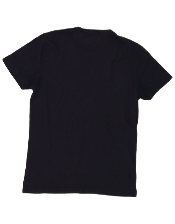 T-shirt da uomo Abercrombie & Fitch in cotone medio blu navy