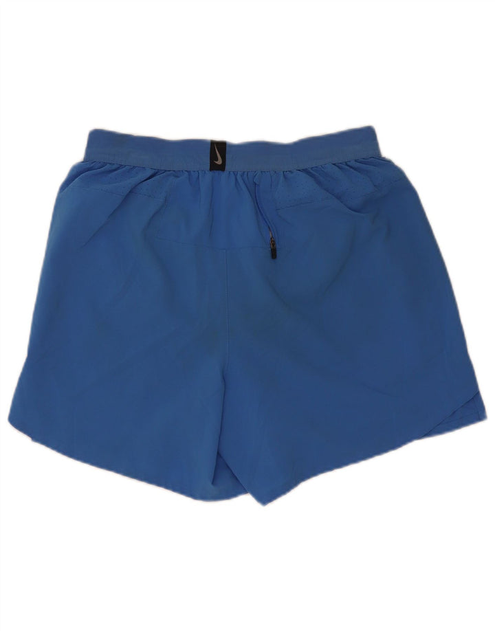 Pantaloncini sportivi Nike Dri Fit da uomo in poliestere blu medio