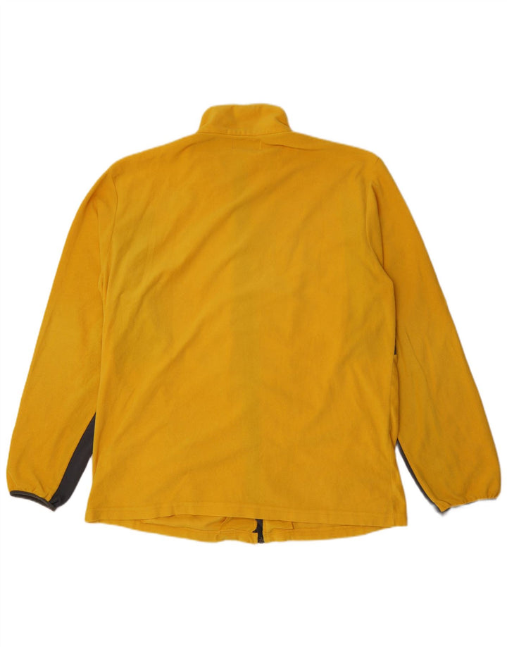 Giacca in pile da uomo Kappa UK 44 2XL Poliestere color block giallo
