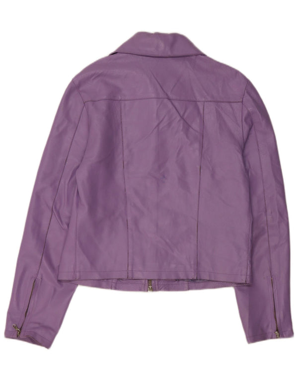 Giacca in pelle da donna Habana UK 10 piccola pelle viola