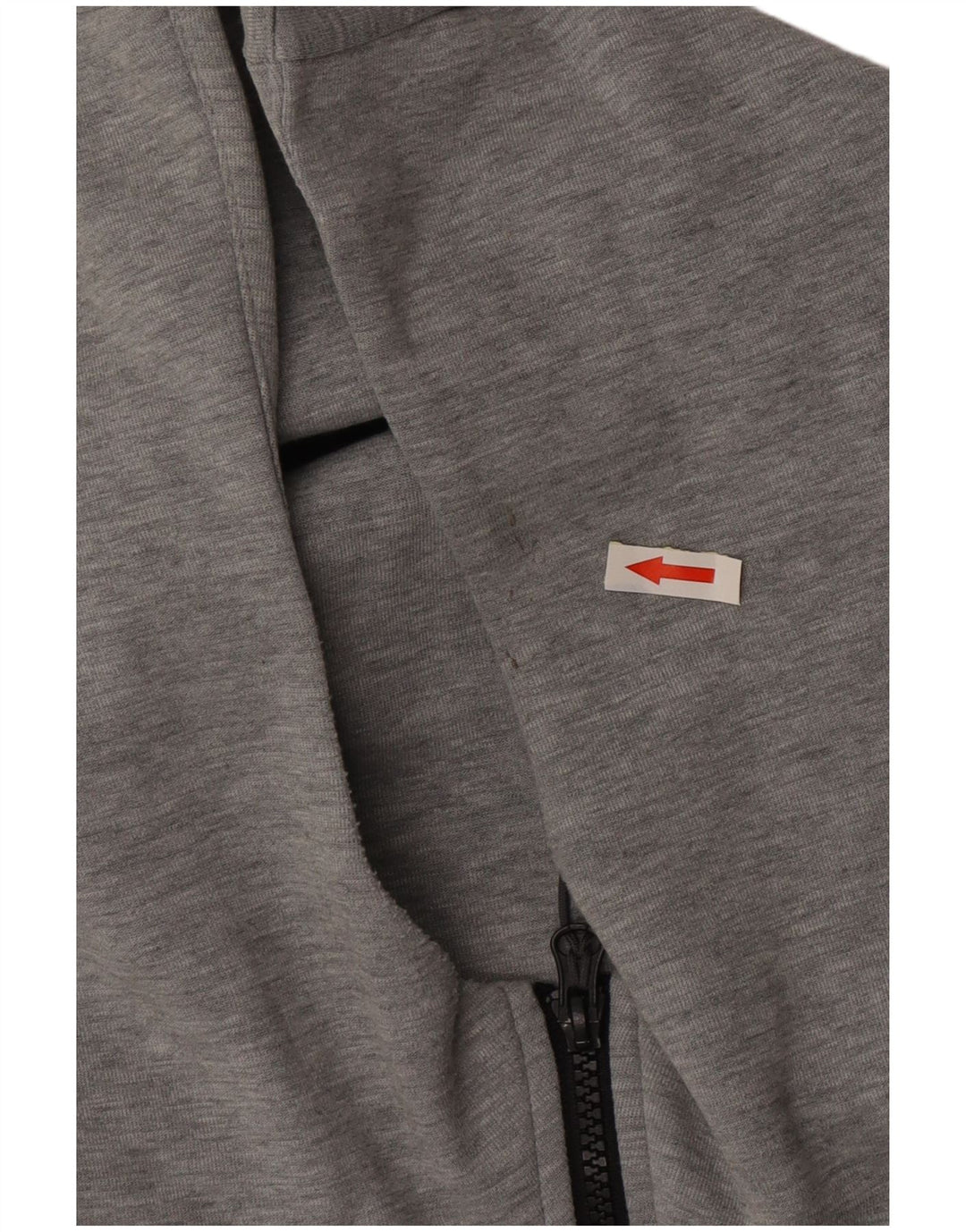 Felpa con cappuccio e zip Nike da uomo, piccola, in cotone grigio screziato