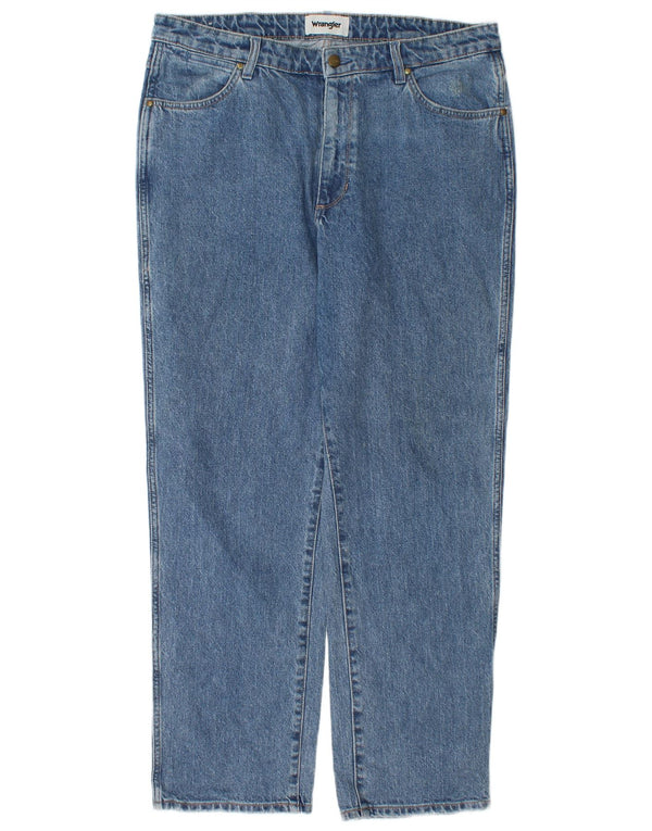 Jeans dritti Wrangler Cindy Fit da donna vestibilità rilassata US 14 XL W38 L30 Blu