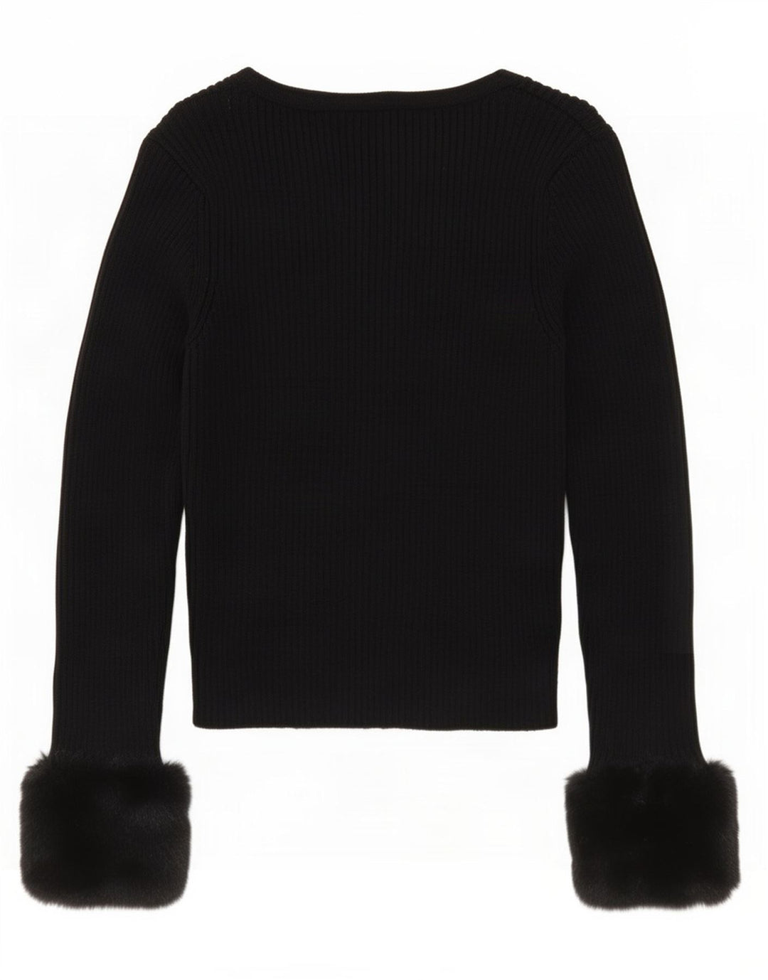 Maglione cardigan corto da donna Zara UK 12 medio nero