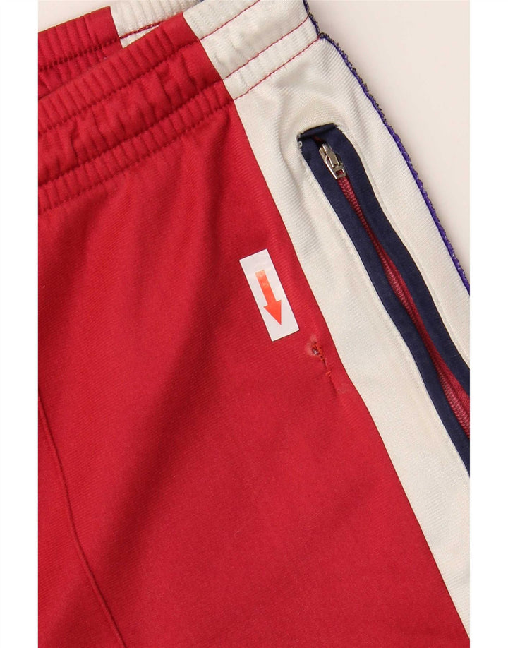 Pantaloni da tuta con grafica Asics da uomo IT 52 Large Rosso Colourblock in poliammide