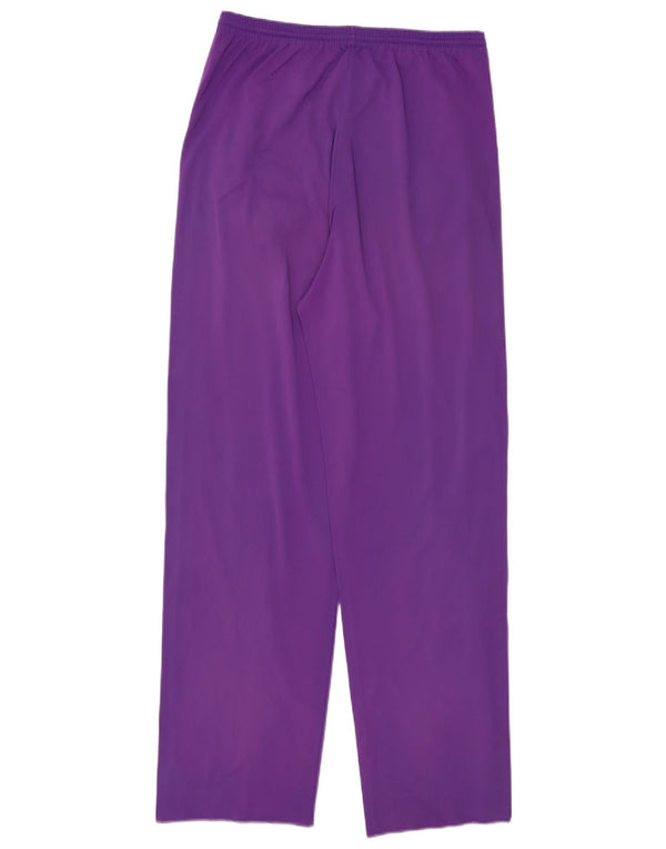 Pantaloni da tuta con grafica vintage da uomo color block viola medio