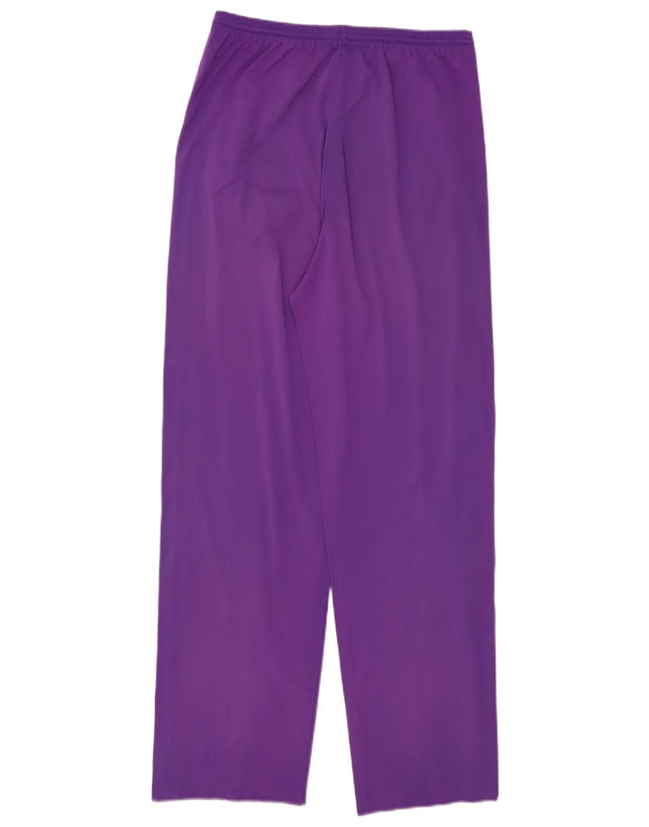 Pantaloni da tuta con grafica vintage da uomo color block viola medio