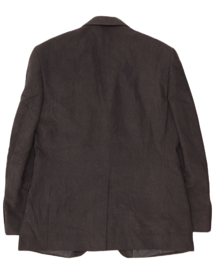 Giacca blazer da uomo Marks & Spencer vestibilità regolare a 2 bottoni UK 40 grande grigia