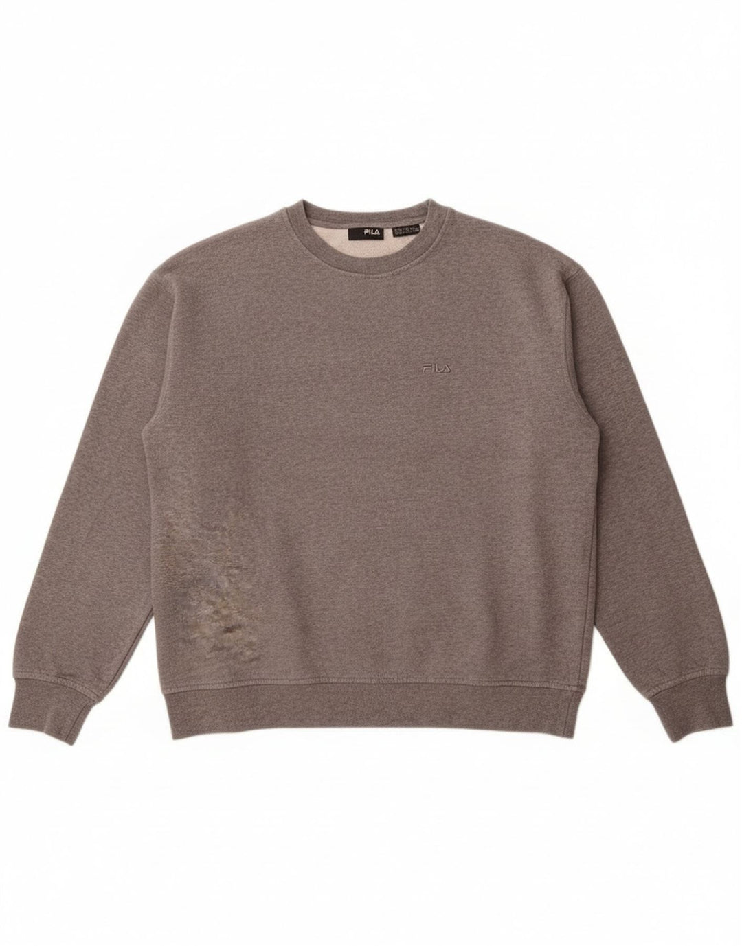 Felpa Fila Uomo Maglione Cotone Grigio Medio