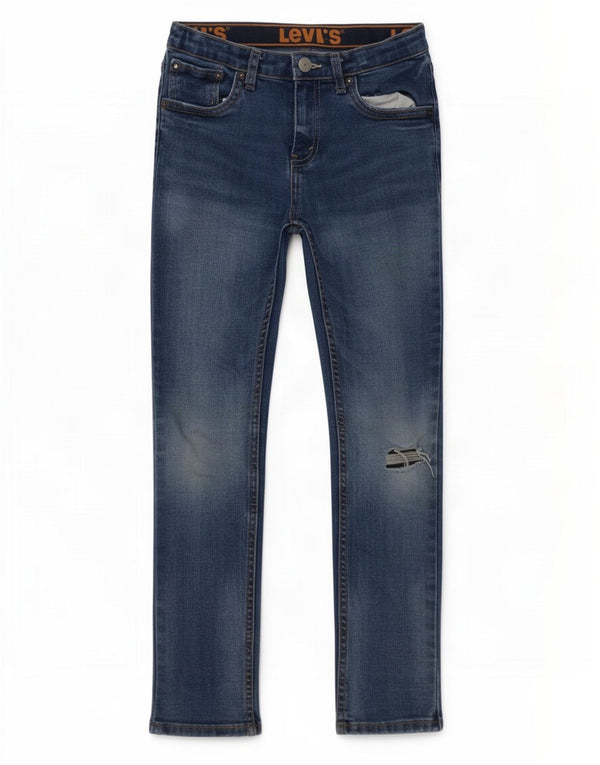 Levi's Ragazzi 510 Jeans Skinny 7-8 Anni W24 L22 Blu
