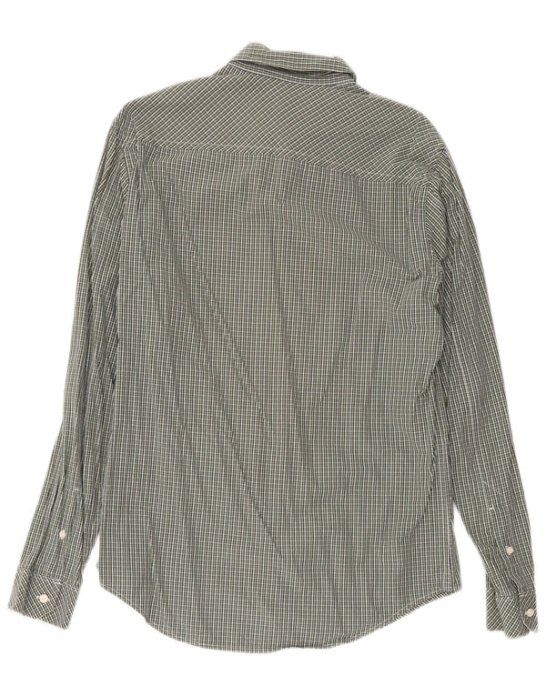 Camicia Timberland da uomo slim fit in cotone a quadretti verde medio