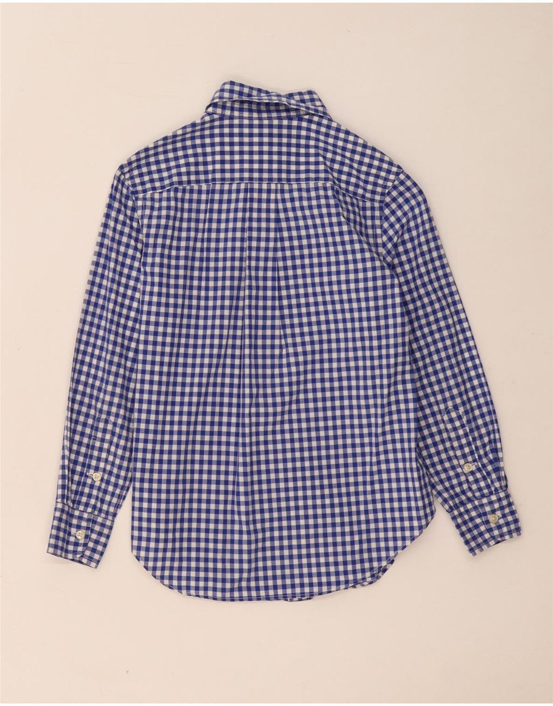 Camicia Ralph Lauren per ragazzi 7-8 anni piccola in cotone a quadretti blu