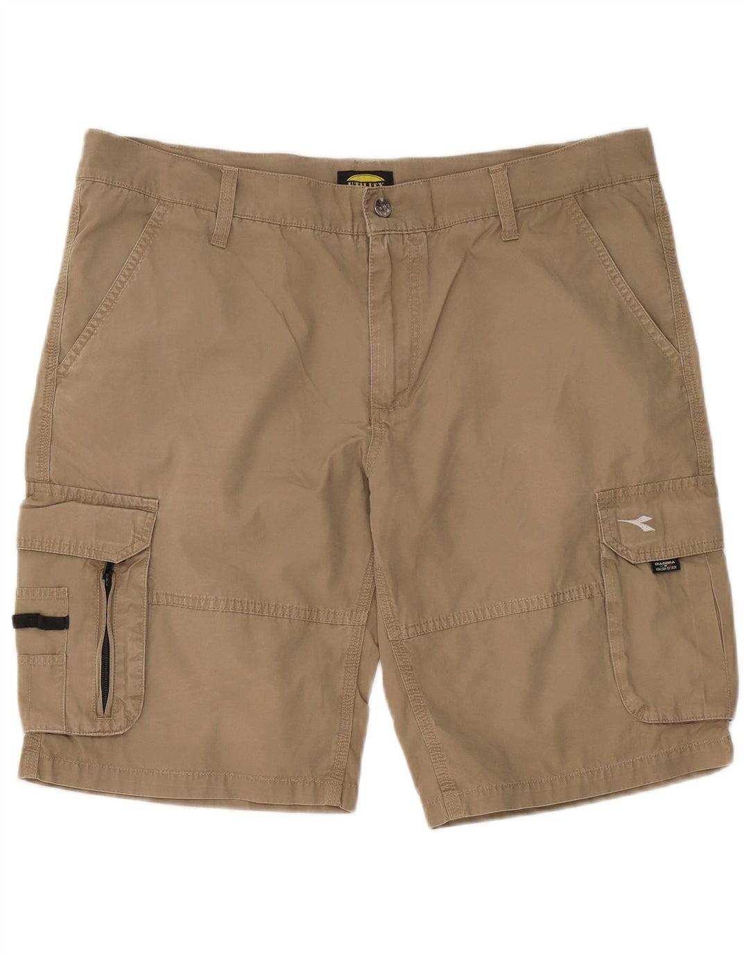 Pantaloncini cargo da uomo Diadora XL W38 in cotone beige