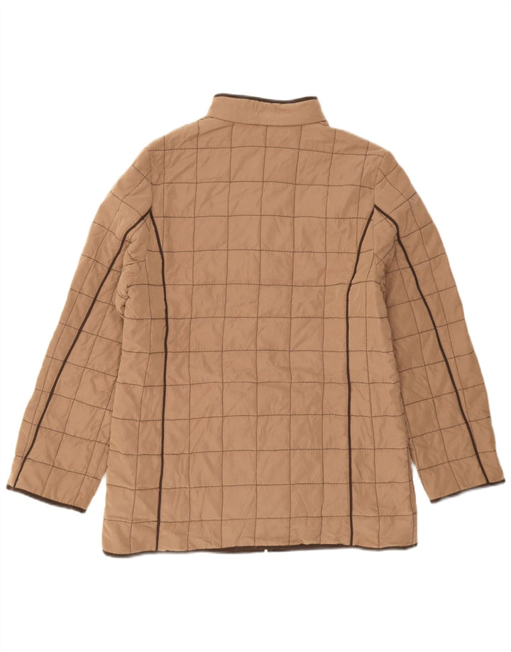 Giacca imbottita da donna Marks & Spencer UK 12 Poliestere marrone medio