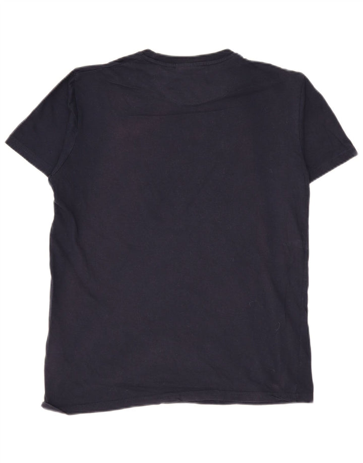 T-shirt da uomo Pierre Cardin Top in cotone blu navy medio