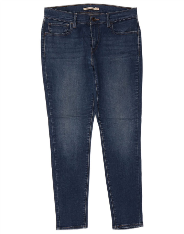 LEVI'S Jeans da donna 710 super skinny W30 L26 cotone blu
