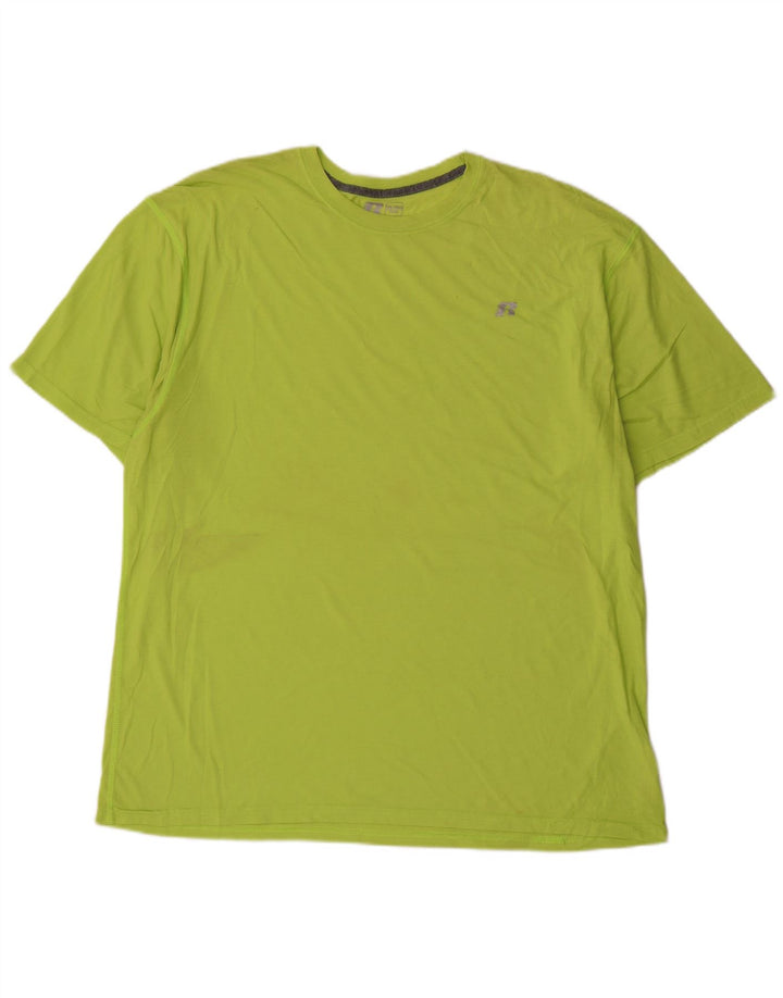RUSSELL ATHLETIC T-shirt da uomo Dri-Power 2XL verde poliestere
