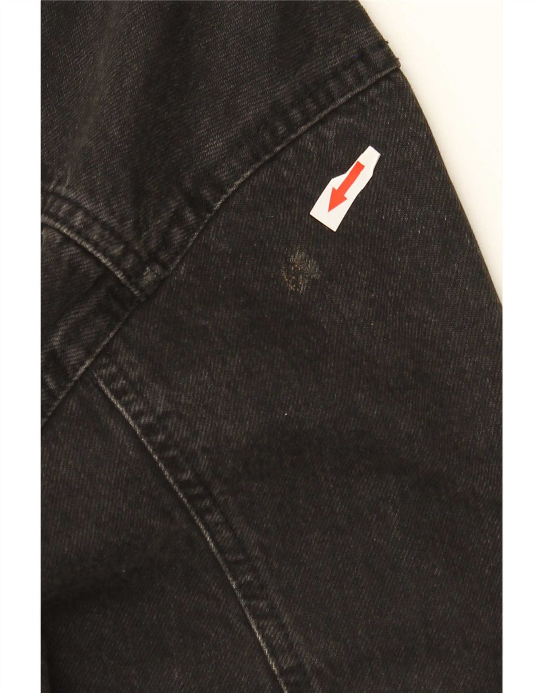 Giacca di jeans da donna Zara UK 16 grande cotone nero