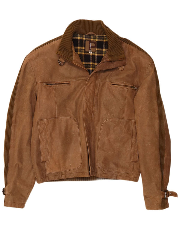 Giacca in Pelle Uomo Conbipel IT 56 2XL Marrone