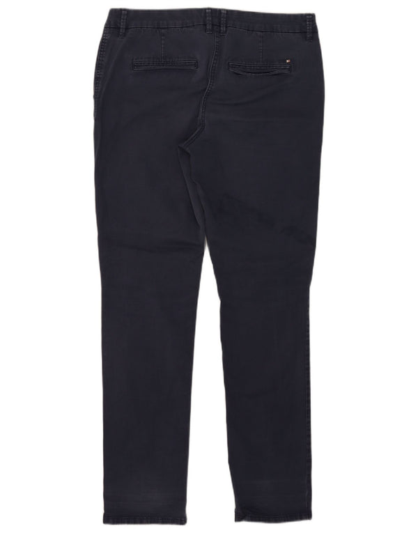 Pantaloni chino skinny da donna Tommy Hilfiger US 10 Large W32 L30 Blu Navy