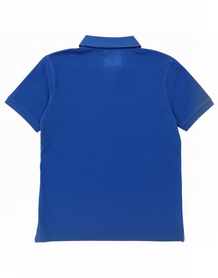 Crew Clothing Polo da uomo in cotone blu medio