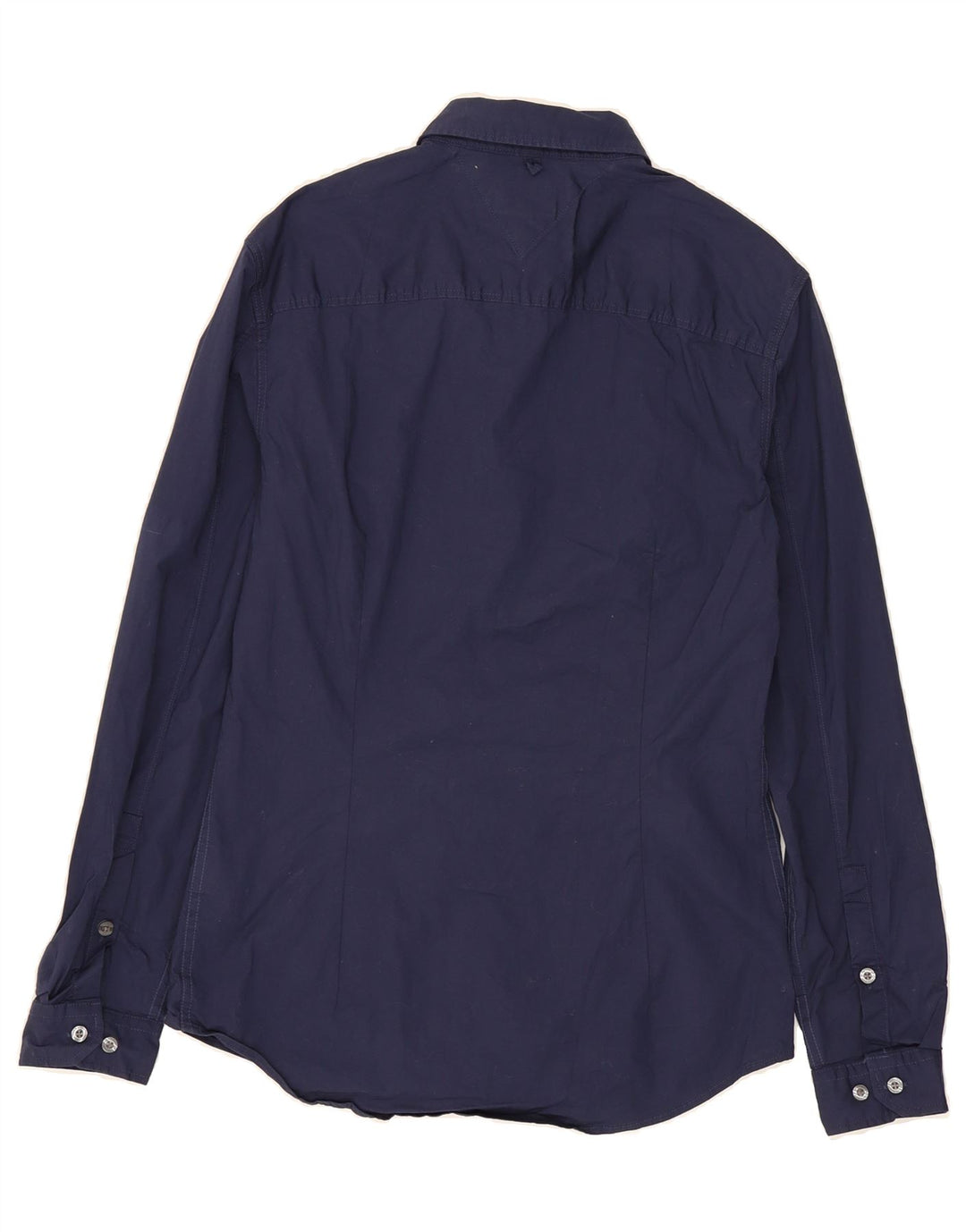 TOMMY HILFIGER Mens Shirt Medium Navy Blue Cotton Vintage Tommy Hilfiger and Second-Hand Tommy Hilfiger from Messina Hembry 