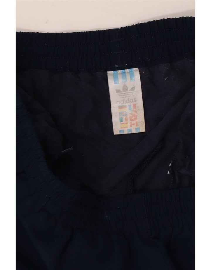 Pantaloncini sportivi da uomo Adidas Large blu navy in poliestere