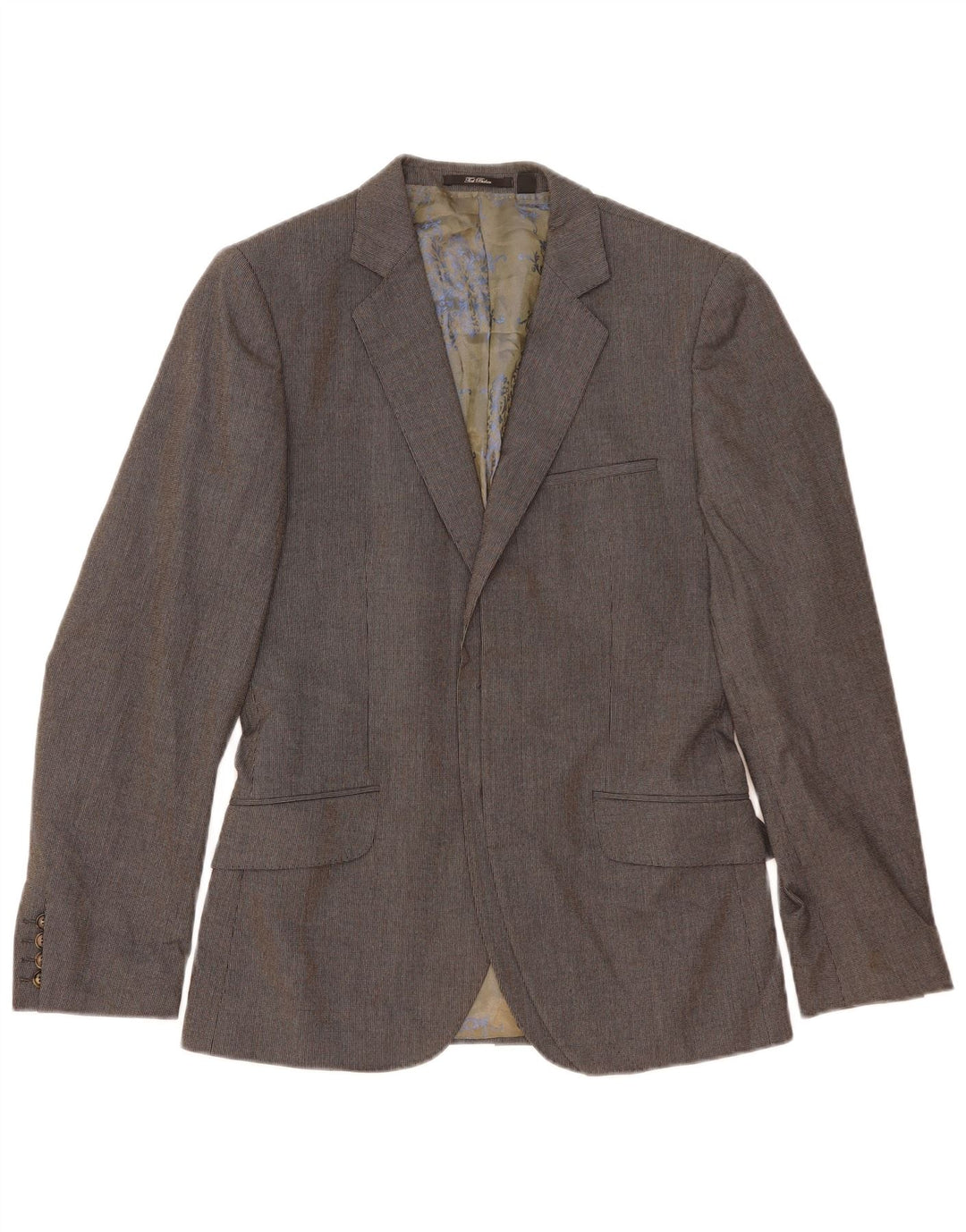 Giacca blazer aperta da uomo Ted Baker taglia 2 piccola grigia