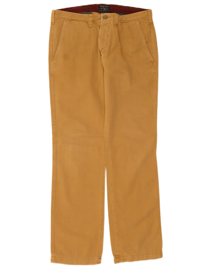 WOOLRICH Mens Straight Chino Trousers W34 L34 Beige