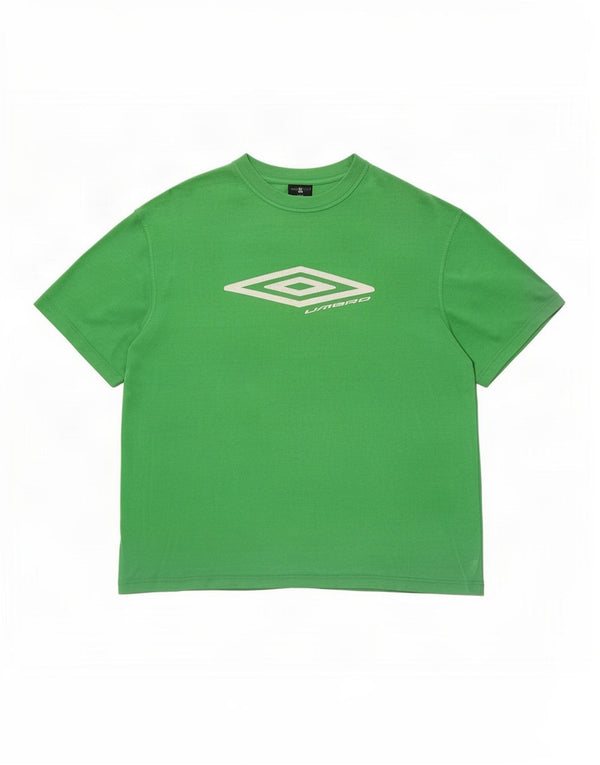 T-shirt grafica da uomo Umbro Top in cotone verde medio