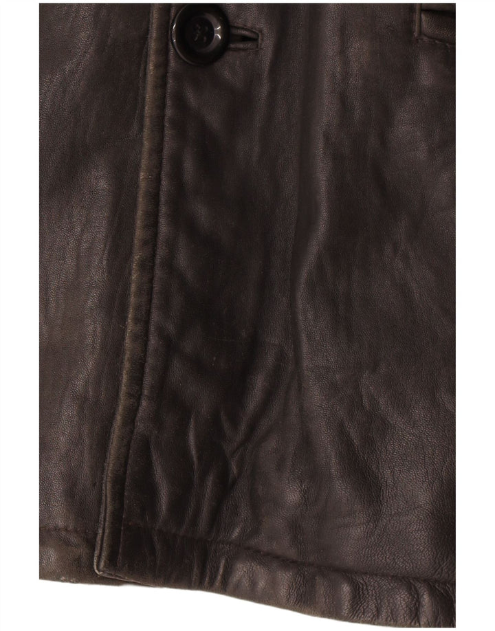 Giacca in pelle da uomo Maddox IT 56 3XL Pelle nera