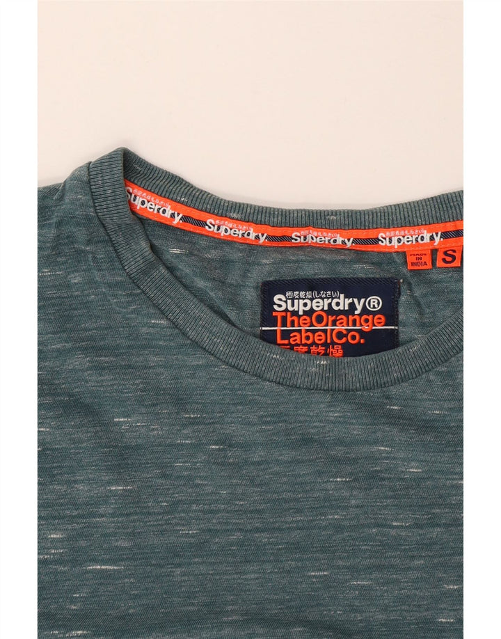 T-shirt da uomo Superdry Top Small verde screziato