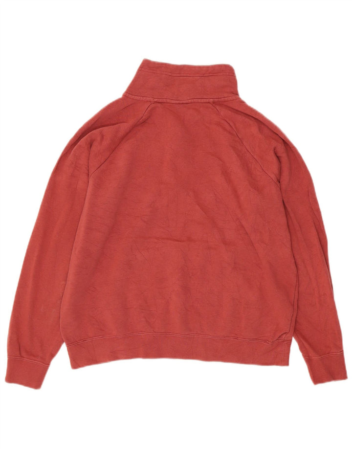 Felpa da donna oversize con collo e zip Nike, maglione, UK 10, piccola bordeaux