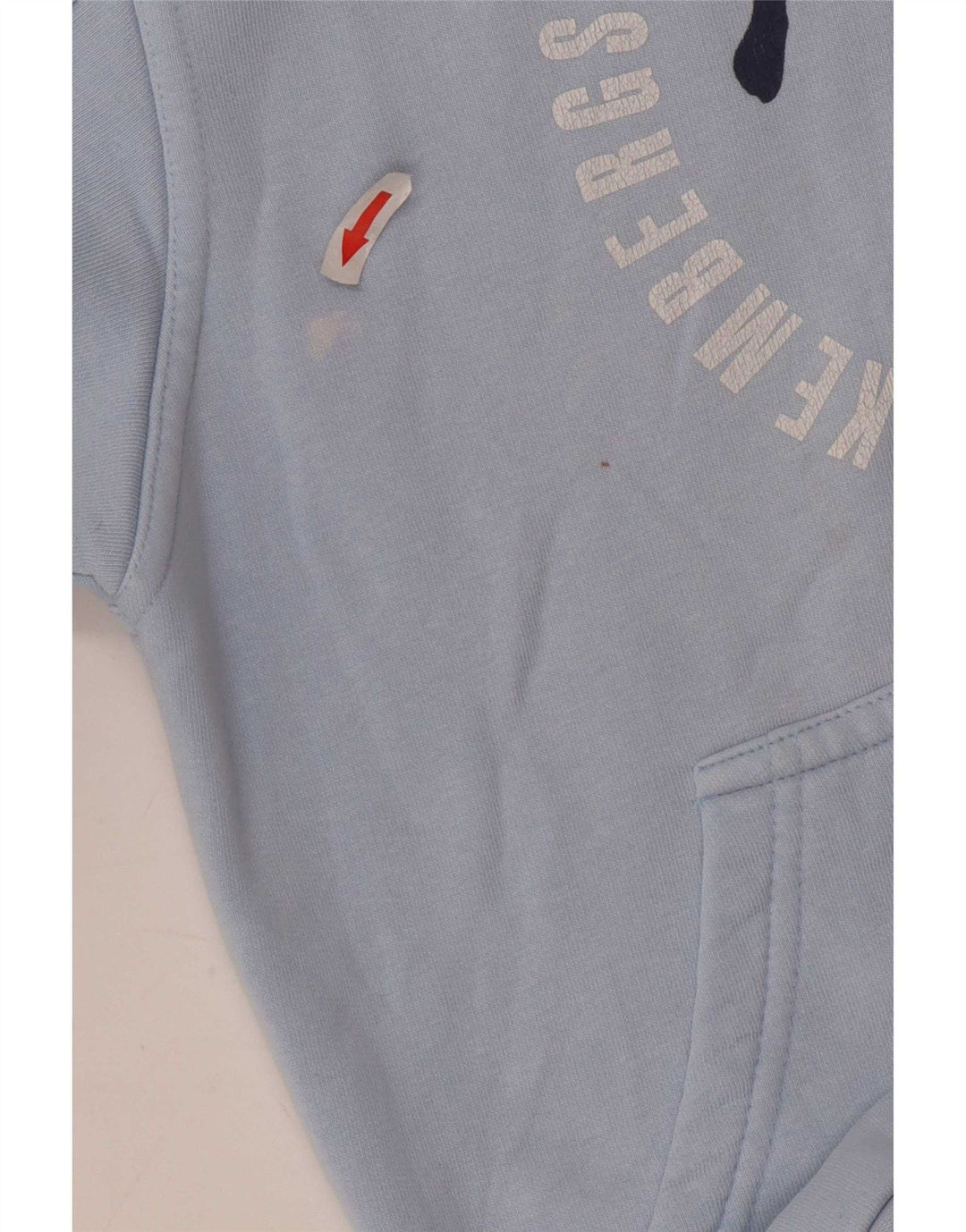 Maglione con cappuccio grafico da uomo Bikkembergs piccolo blu