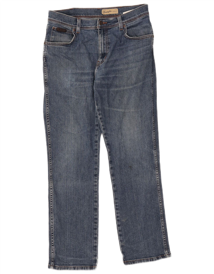 Jeans dritti da uomo Wrangler Texas W32 L30 cotone blu