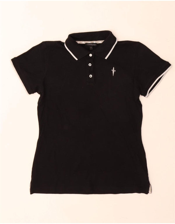 Polo da donna Cesare Paciotti UK 12 cotone medio nero