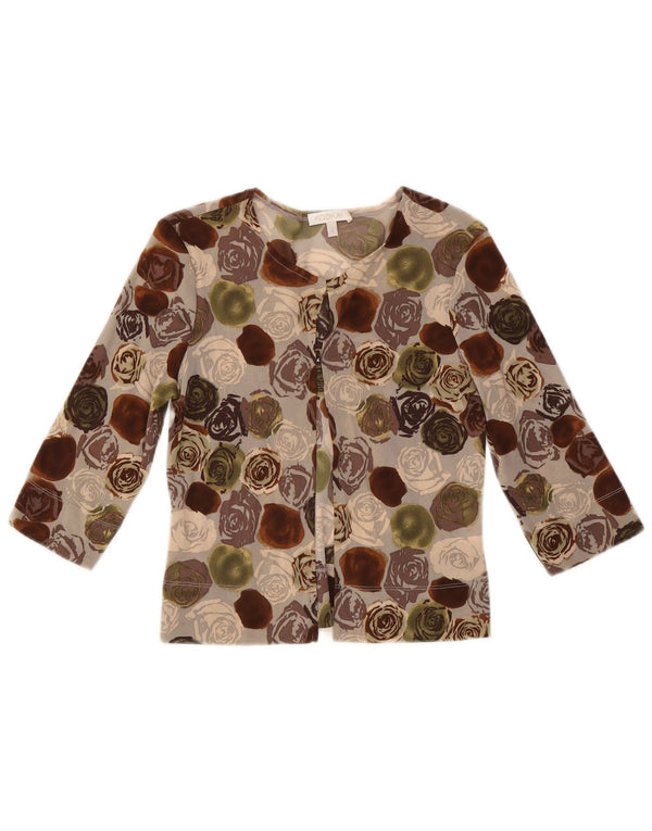 Kookai Womens 3/4 Sleeve Bolero Top US 2 XS Poliammide floreale multicolore
