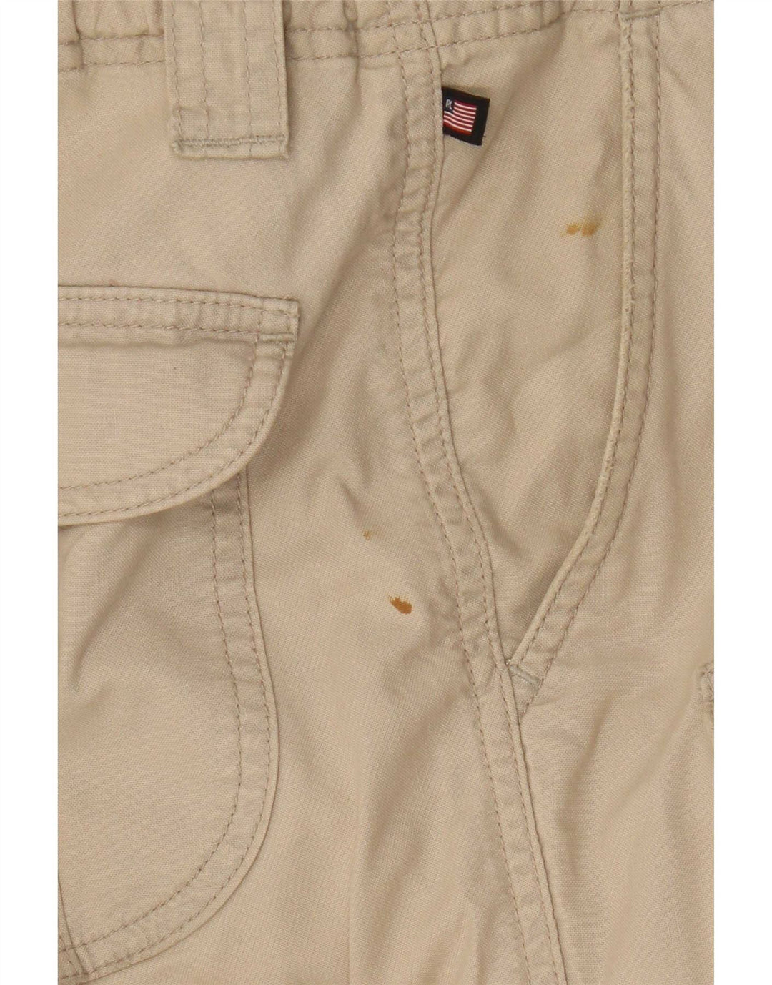 Pantaloni cargo dritti da donna Ralph Lauren US 8 medi W30 L29 Beige
