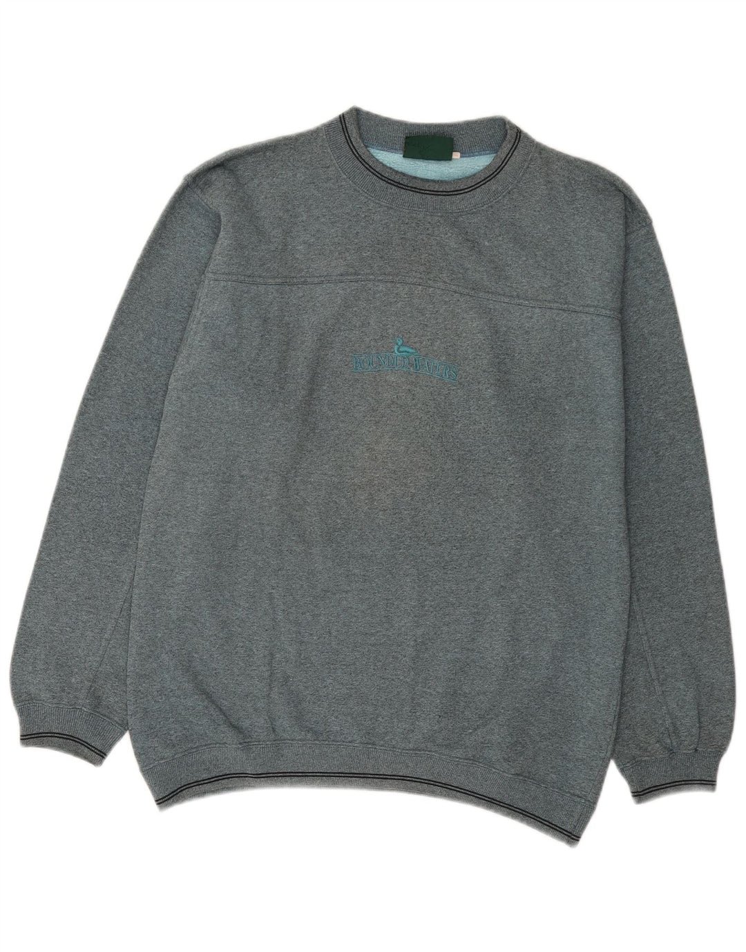 Felpa da uomo Bounded Waters in cotone grigio medio