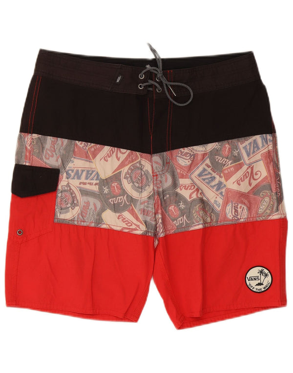 Pantaloncini da bagno grafici da uomo Vans medi color block multicolore