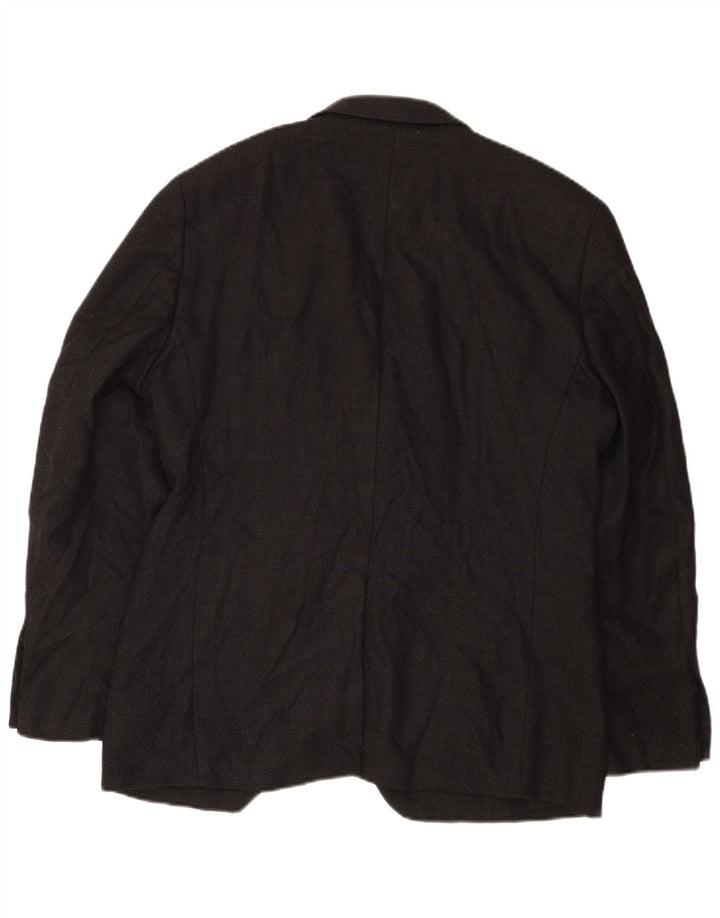 Giacca blazer da uomo a 2 bottoni Dkny UK 38 lana nera media