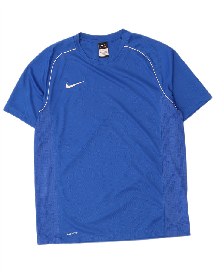 T-shirt Nike Dri Fit da uomo, grande, in poliestere blu