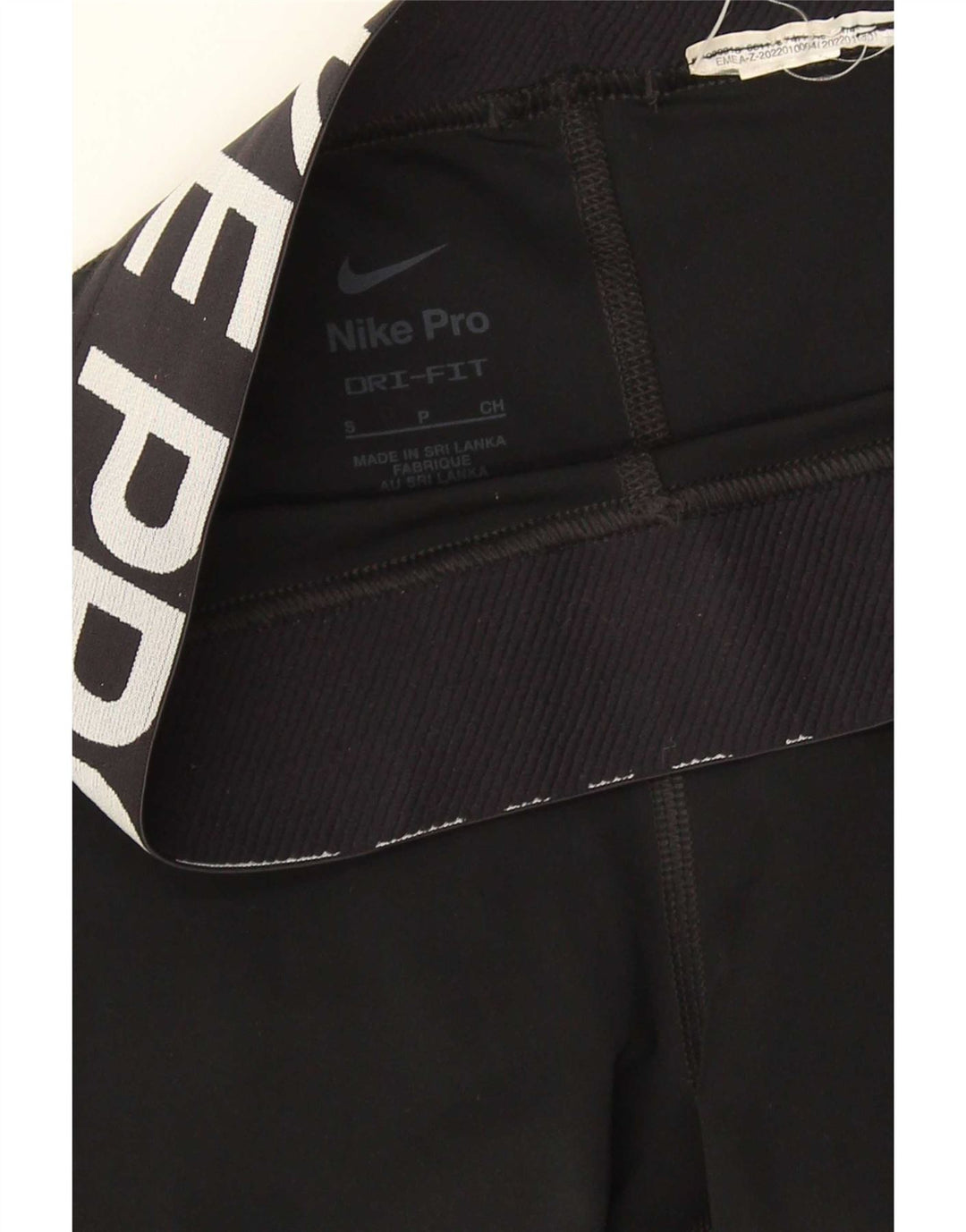 Leggings grafici Nike Dri Fit da donna UK 8 piccoli neri
