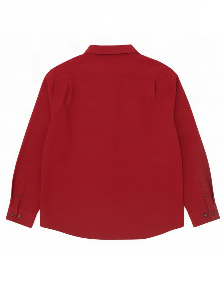 Camicia Wrangler Flex da uomo 2XL in cotone bordeaux
