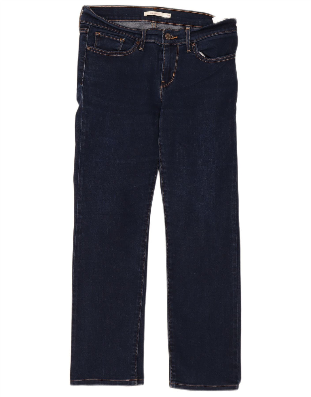 Jeans dritti Levi's da donna 714 W28 L27 cotone blu