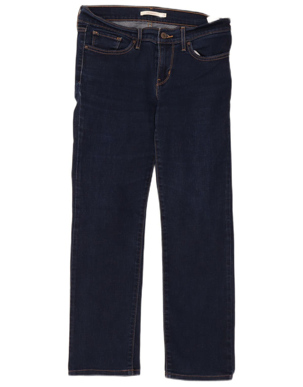 Jeans dritti Levi's da donna 714 W28 L27 cotone blu