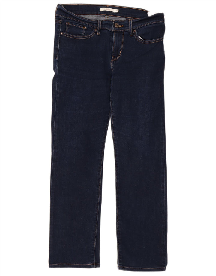 Jeans dritti Levi's da donna 714 W28 L27 cotone blu